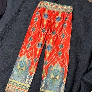 Bright soft colorful fun pants